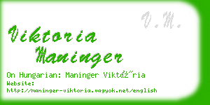 viktoria maninger business card